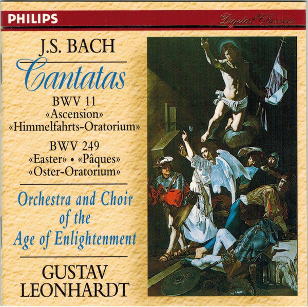 Livrenpoche : J.S. Bach*, Orchestra And Choir Of The Age Of Enlightenment*, Gustav Leonhardt - Cantatas BWV 11 Ascension Himmelfahrts-Oratorium,  BWV 249 Easter Pâques Oster-Oratorium - Gustav Leonhardt, J.S. Bach, Orchestra And Choir Of The Age Of Enlightenment - CD