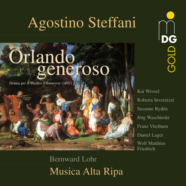 Livrenpoche : Agostino Steffani ? Kai Wessel, Roberta Invernizzi, Susanne Rydén, Jörg Waschinski, Franz Vitzthum, Daniel Lager, Wolf Matthias Friedrich, Bernward Lohr, Musica Alta Ripa - Orlando Generoso - Agostino Steffani ? Kai Wessel, Roberta Invernizzi, Susanne Rydén, Jörg Waschinski, Franz Vitzthum, Daniel Lager, Wolf Matthias Friedrich, Bernward Lohr, Musica Alta Ripa - CD