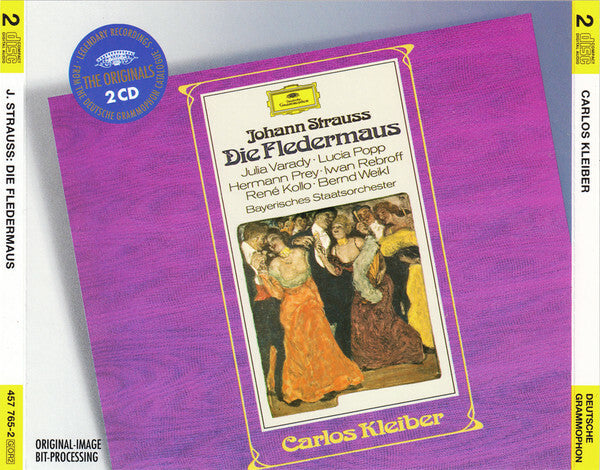 Livrenpoche : Johann Strauss* - Julia Varady*, Lucia Popp, Hermann Prey, Iwan Rebroff*, René Kollo, Bernd Weikl, Bayerisches Staatsorchester, Carlos Kleiber - Die Fledermaus - johann strauss - CD