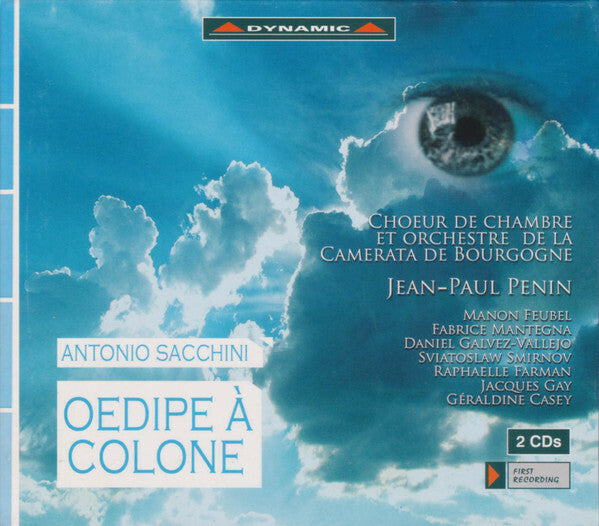 Livrenpoche : Antonio Sacchini - Choeur De Chambre* Et Orchestre De La Camerata De Bourgogne, Jean-Paul Penin, Manon Feubel, Fabrice Mantegna, Daniel Galvez-Vallejo, Sviatoslaw Smirnov, Raphäelle Farmann, Jacques G - Antonio Sacchini - CD
