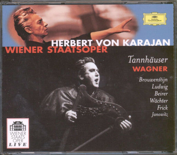 Livrenpoche : Wagner* - Brouwenstijn* · Ludwig* · Beirer* · Wächter* · Frick* · Janowitz* · Wiener Staatsoper* · Herbert von Karajan - Tannhäuser - Wagner - CD
