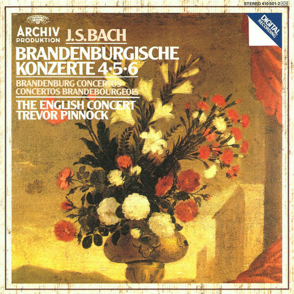 Livrenpoche : J. S. Bach The English Concert, Trevor Pinnock - Brandenburgische konzerte 45?6 = brandenburg concertos = concertos brandebourgeois - Trevor Pinnock, J. S. Bach - CD