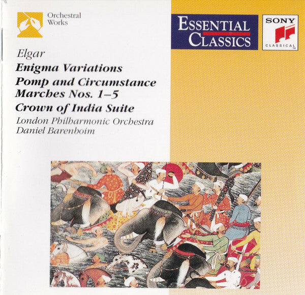 Livrenpoche : Elgar - London philharmonic orchestra, daniel barenboim - Enigma variations - Pomp and circumstance marches nos. 1 - 5 - Crown of india suite - Elgar - CD