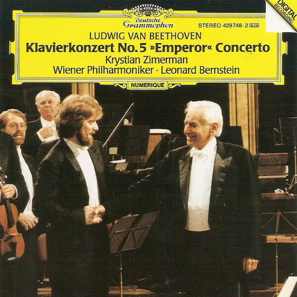 Livrenpoche : Ludwig Van Beethoven, Krystian Zimerman, Wiener Philharmoniker, Leonard Bernstein - Klavierkonzert no. 5 »emperor« concerto - Ludwig van Beethoven, Leonard Bernstein, Wiener Philharmoniker, Krystian Zimerman - CD