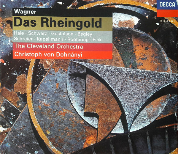 Livrenpoche : Wagner, Hale, Schwarz, Gustafson, Begley, Schreier, Kapellmann, Rootering, Fink, The Cleveland Orchestra, Christoph Von Dohnányi - Das rheingold - The Cleveland Orchestra, Wagner, Hale, Schwarz, Gustafson, Begley, Schreier, Kapellmann, Rootering, Fink, Christoph Von Dohnányi - CD
