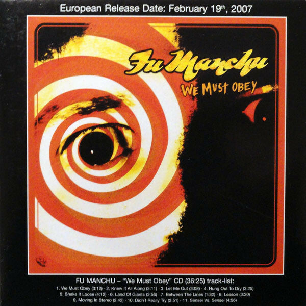 Livrenpoche : Fu Manchu - We Must Obey - Fu Manchu - CD