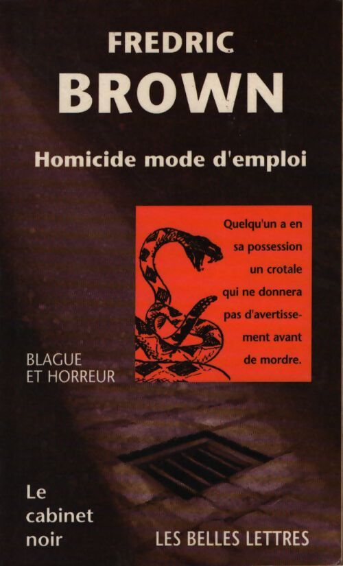 Homicide mode d'emploi - Fredric Brown - Livre