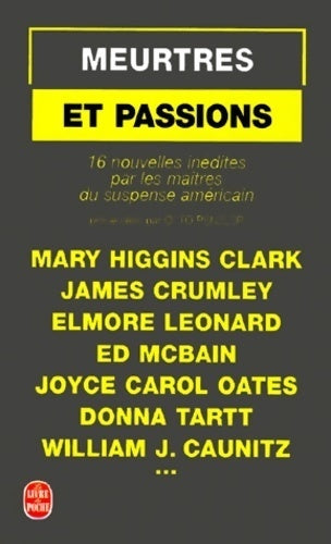Livrenpoche : Meurtres et passions - Collectif - Livre
