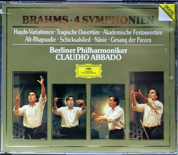 Livrenpoche : Brahms Berliner Philharmoniker, Claudio Abbado - 4 symphonien - Claudio Abbado, Brahms Berliner Philharmoniker - CD