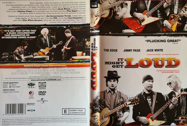 Livrenpoche : The Edge, Jimmy Page, Jack White (2) - It Might Get Loud - The Edge, Jimmy Page, Jack White (2) - DVD