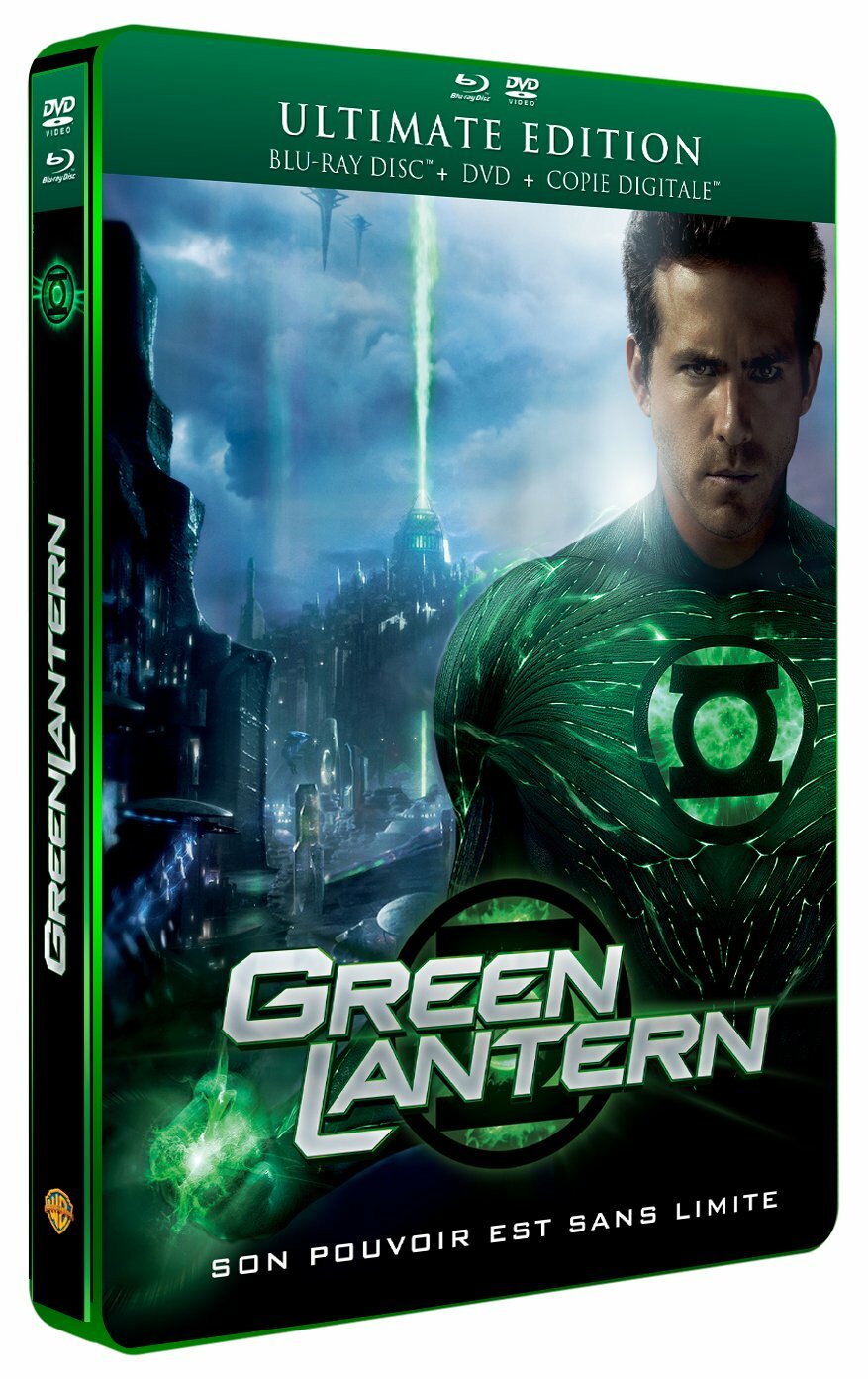 Livrenpoche : Green Lantern (Ultimate Edition boîtier SteelBook-Combo Blu-Ray + DVD + Copie Digitale) - Campbell, Martin - DVD