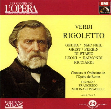Les génies de l'opéra vol III 4 : Giuseppe Verdi - Rigoletto acte 2 - Acte 3 - Giuseppe Verdi - CD