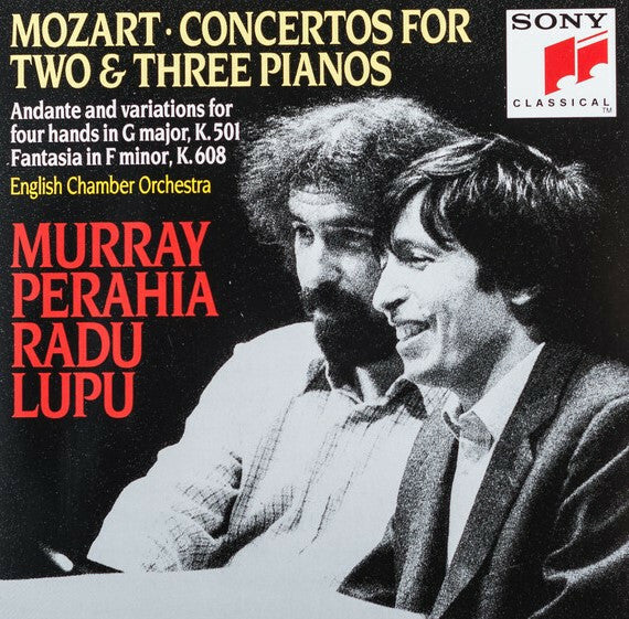 Livrenpoche : Mozart* / English Chamber Orchestra, Murray Perahia, Radu Lupu - Concertos For Two & Three Pianos - Andante And Variations For Four Hands In C Major, K. 501 - Fantasia In F Minor, K. 608 - Mozart, Radu Lupu, Murray Perahia, English Chamber Orchestra - CD