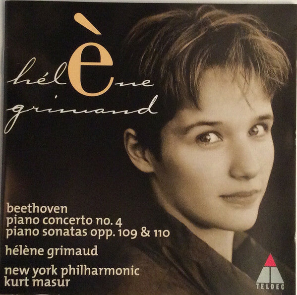Livrenpoche : Hélène Grimaud / Masur* / New York Philharmonic, Beethoven* - Piano Concerto No. 4 ? Piano Sonatas Opp.109 & 110 - Beethoven, New York Philharmonic, Hélène Grimaud, Masur - CD