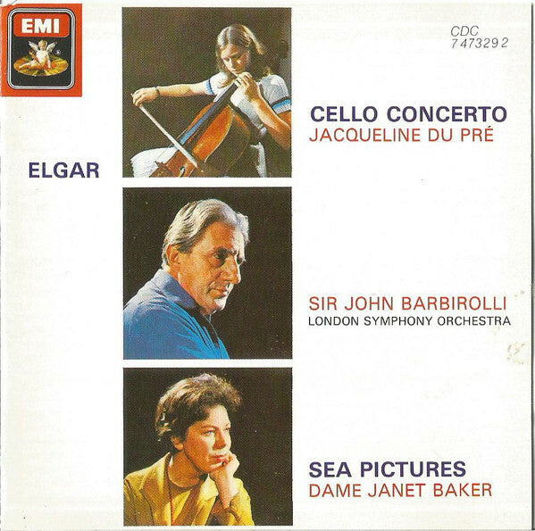 Livrenpoche : Elgar* - Jacqueline Du Pré, Sir John Barbirolli, London Symphony Orchestra, Dame Janet Baker* - Cello Concerto / Sea Pictures - Elgar - CD