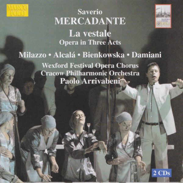 Livrenpoche : Saverio Mercadante* - Milazzo*, Alcalá*, Bienkowska*, Damiani*, Wexford Festival Opera Chorus, Cracow Philharmonic Orchestra*, Paolo Arrivabeni - La Vestale (Opera In Three Acts) - Saverio Mercadante - CD