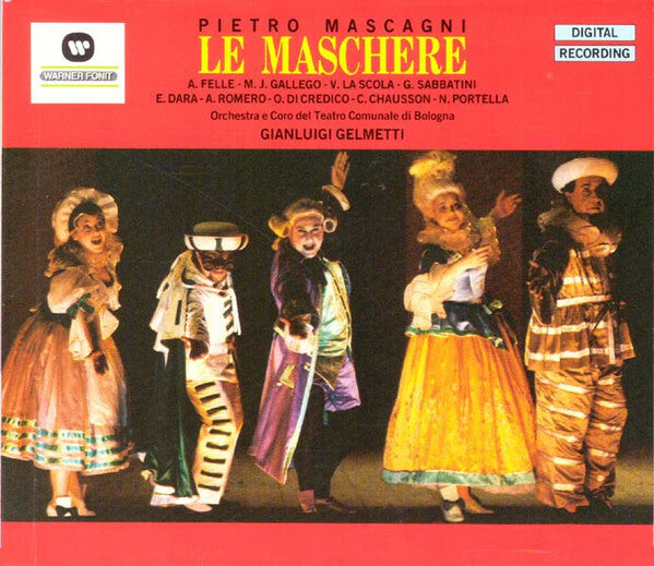 Livrenpoche : Pietro Mascagni : Felle*, Gallego*, La Scola*, Orchestra & Coro del Teatro Comunale di Bologna*, G.Gelmetti* - Le Maschere - Pietro Mascagni : Felle, Gallego, La Scola, Orchestra & Coro del Teatro Comunale di Bologna, G.Gelmetti - CD