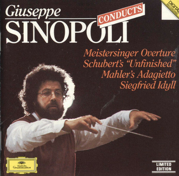 Livrenpoche : Richard Wagner / Franz Schubert / Gustav Mahler / Giuseppe Sinopoli - Sinopoli Conducts Meistersinger Overture / Schubert's Unfinished / Mahler's Adagietto / Siegfried Idyll - Franz Schubert, Gustav Mahler, Richard Wagner, Giuseppe Sinopoli - CD