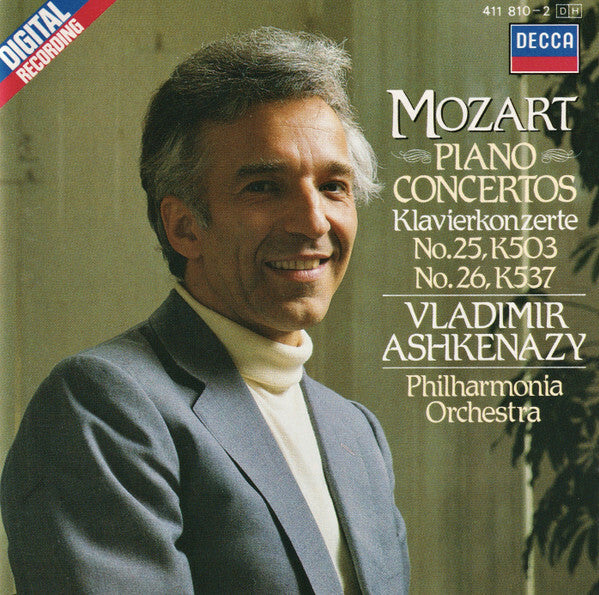 Livrenpoche : Mozart*, Philharmonia Orchestra, Vladimir Ashkenazy - Piano Concertos No.25, K503 & No.26, K537 - Mozart, Philharmonia Orchestra, Vladimir Ashkenazy - CD