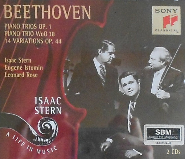 Livrenpoche : Beethoven*, Isaac Stern, Eugene Istomin, Leonard Rose - Piano Trios Op. 1 ? Piano Trio WoO 38 ? 14 Variations Op. 44 - Beethoven, Isaac Stern, Eugene Istomin, Leonard Rose - CD