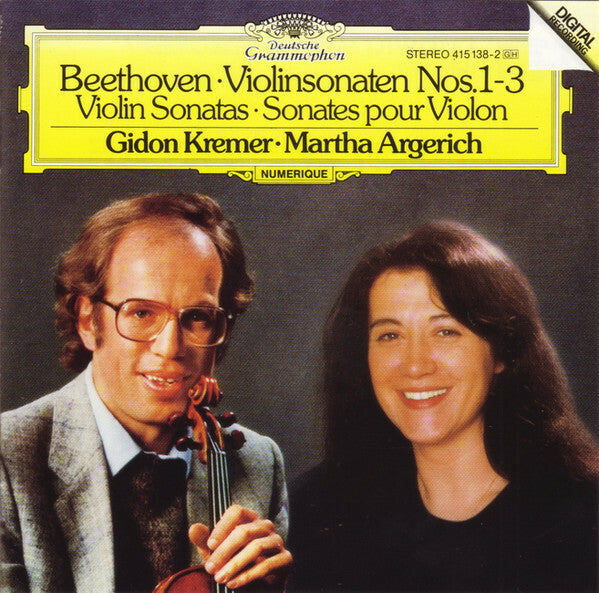 Livrenpoche : Beethoven* ? Gidon Kremer ? Martha Argerich - Violinsonaten Nos.1-3 ? Violin Sonatas ? Sonates Pour Violon - Beethoven ? Gidon Kremer ? Martha Argerich - CD