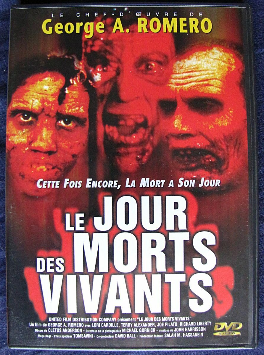 Livrenpoche : Le jour des morts vivants - George A. Romero, Lori Cardille, Terry Alexander, Joe Pilato, Richard Liberty, Jarlath Conroy - DVD