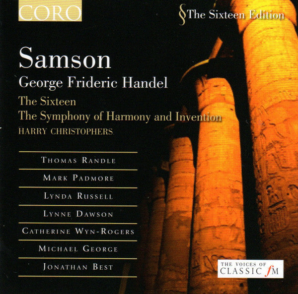 Livrenpoche : George Frideric Handel* - The Sixteen, The Symphony Of Harmony And Invention, Harry Christophers - Samson - George Frideric Handel - CD
