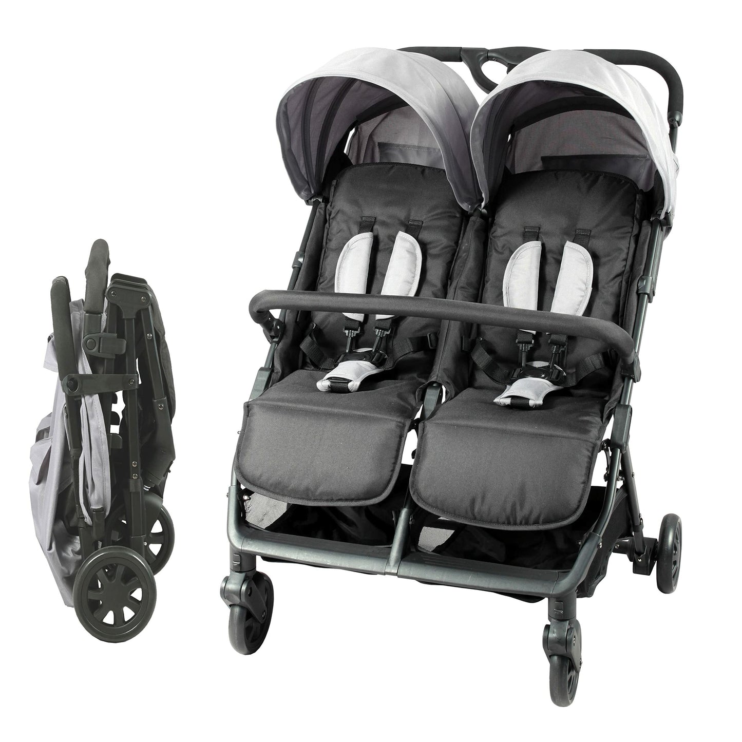 Livrenpoche : Poussette double bambisol pour jumeaux ou enfants en âge rapprochés -  - Divers