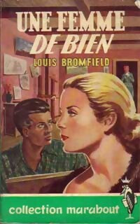 Une femme de bien - Louis Bromfield - Livre