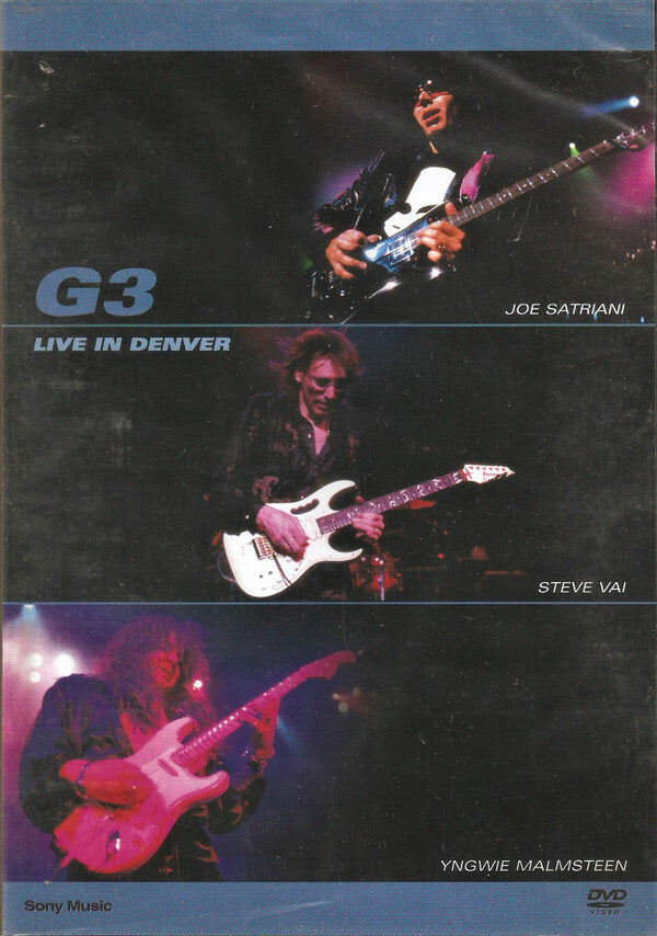 Livrenpoche : G3 , Joe Satriani, Steve Vai, Yngwie Malmsteen - G3 - Live in denver - Joe Satriani, G3 (6), Steve Vai, Yngwie Malmsteen - DVD