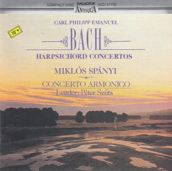 Livrenpoche : Carl Philipp Emanuel Bach, Miklós Spányi*, Concerto Armonico, Peter Szüts - Harpsichord Concertos - Carl Philipp Emanuel Bach, Miklós Spányi, Concerto Armonico, Peter Szüts - CD