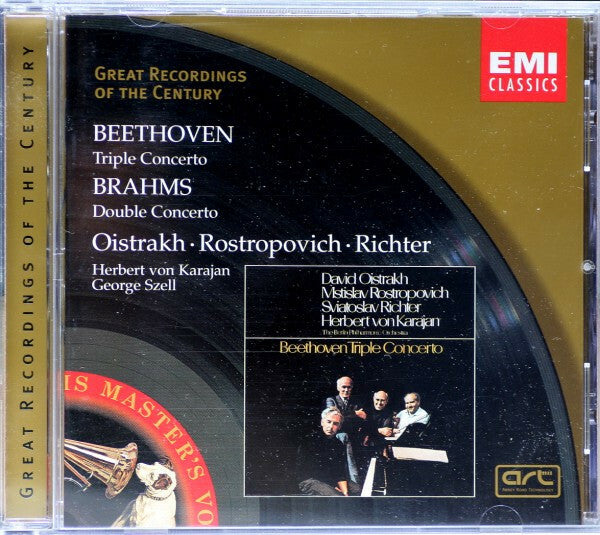 Livrenpoche : Beethoven* / Brahms* ? Oistrakh* · Rostropovich* · Richter*, Herbert von Karajan / George Szell - Triple Concerto / Double Concerto - Beethoven, Herbert Von Karajan, George Szell, Brahms ? Oistrakh · Rostropovich · Richter - CD