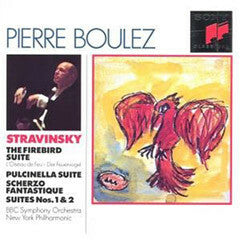 Livrenpoche : Stravinsky*, Pierre Boulez, BBC Symphony Orchestra, New York Philharmonic - The Firebird Suite / Pulcinella Suite / Scherzo Fantastique / Suites Nos. 1 & 2 - Pierre Boulez, Stravinsky, New York Philharmonic, BBC Symphony Orchestra - CD