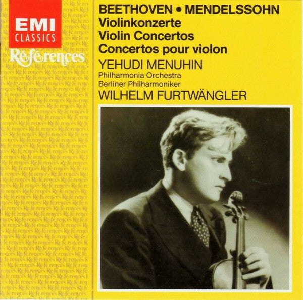 Livrenpoche : Beethoven*, Mendelssohn*, Yehudi Menuhin, Wilhelm Furtwängler, Philharmonia Orchestra, Berliner Philharmoniker - Violinkonzerte = Violin Concertos = Concertos Pour Violon - Yehudi Menuhin, Beethoven, Mendelssohn, Berliner Philharmoniker, Philharmonia Orchestra, Wilhelm Furtwängler - CD