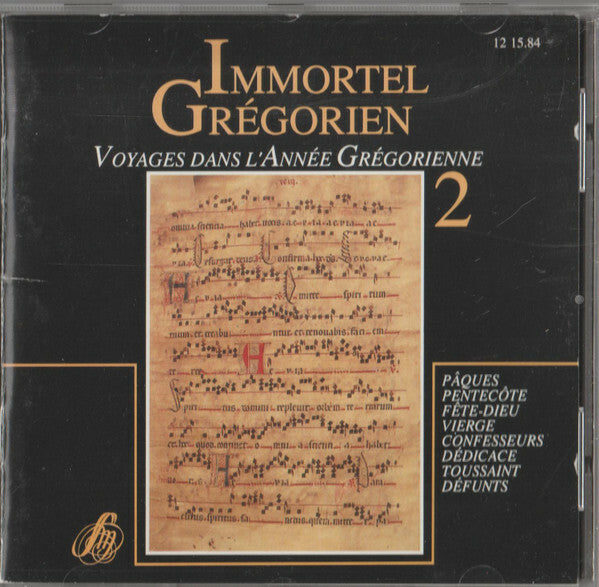 Livrenpoche : Collectif - Immortel Grégorien N°2 - Collectif - CD