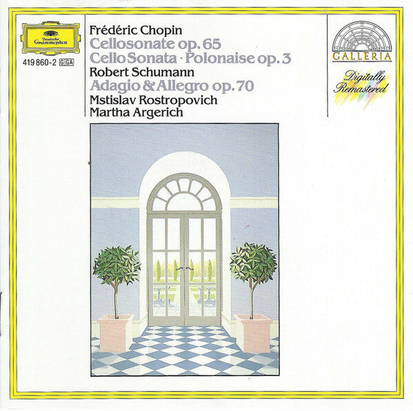 Livrenpoche : Frédéric Chopin / Robert Schumann - Mstislav Rostropovich, Martha Argerich - Cellosonate Op. 65 · Polonaise Op. 3 / Adagio & Allegro Op. 70 - Frédéric Chopin, Robert Schumann - CD