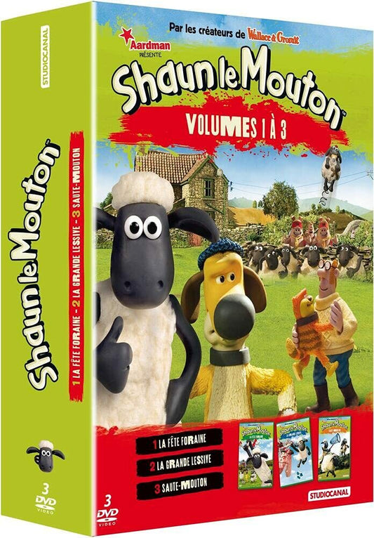 Livrenpoche : Shaun Le Mouton Volumes 1 à 3 - Christopher Sadler, Richard Goleszowski, Richard Webber, Dave Osmand, Seamus Malone - DVD