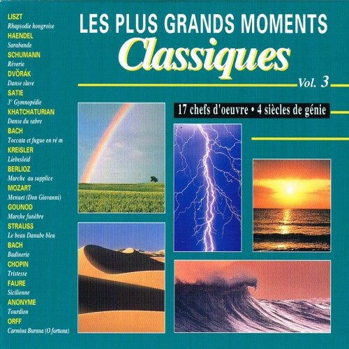 Livrenpoche : Collectif - Les Plus Grands Moments Classiques Vol. 3 - Collectif - CD