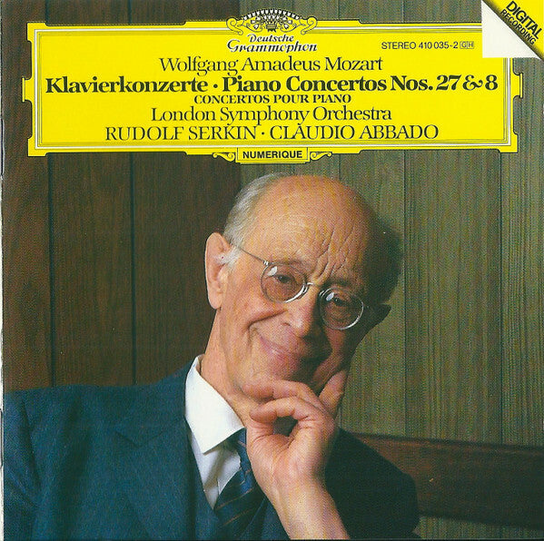 Livrenpoche : Wolfgang Amadeus Mozart  -  London Symphony Orchestra, Rudolf Serkin, Claudio Abbado - Klavierkonzerte · Piano Concertos Nos. 27 & 8 - Wolfgang Amadeus Mozart - CD