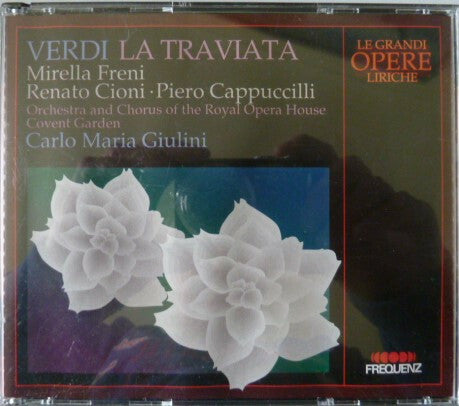 Livrenpoche : Giuseppe Verdi, Freni*, Howells*, Cioni*, Bainbridge*, Cappuccilli*, Lanigan*, Macpherson*, Garrett*, Kelly*, Bowman*, Clothier*, Raggett*, Giulini* - La Traviata - Giuseppe Verdi, Cappuccilli, Giulini, Freni, Howells, Cioni, Bainbridge, Lanigan, Macpherson, Garrett, Kelly, Bowman, Clothier, Raggett - CD