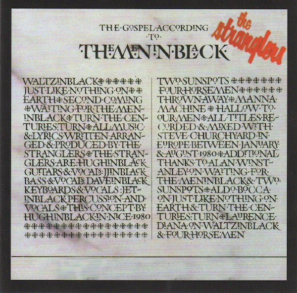 Livrenpoche : The Stranglers - (The Gospel According To) The Meninblack - The Stranglers - CD