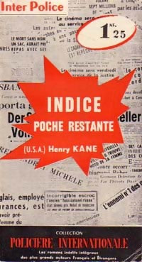 Livrenpoche : Indice poche restante - Henry Kane - Livre