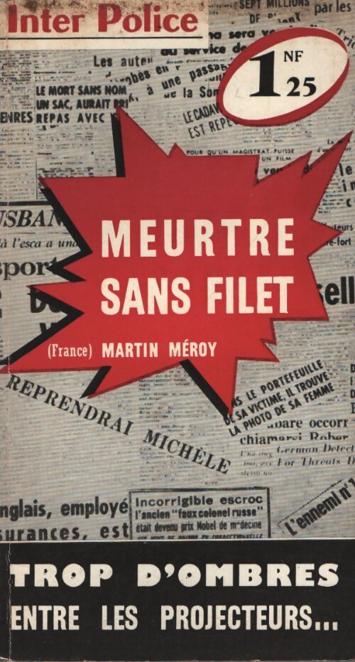 Meurtre sans filet - Martin Méroy - Livre