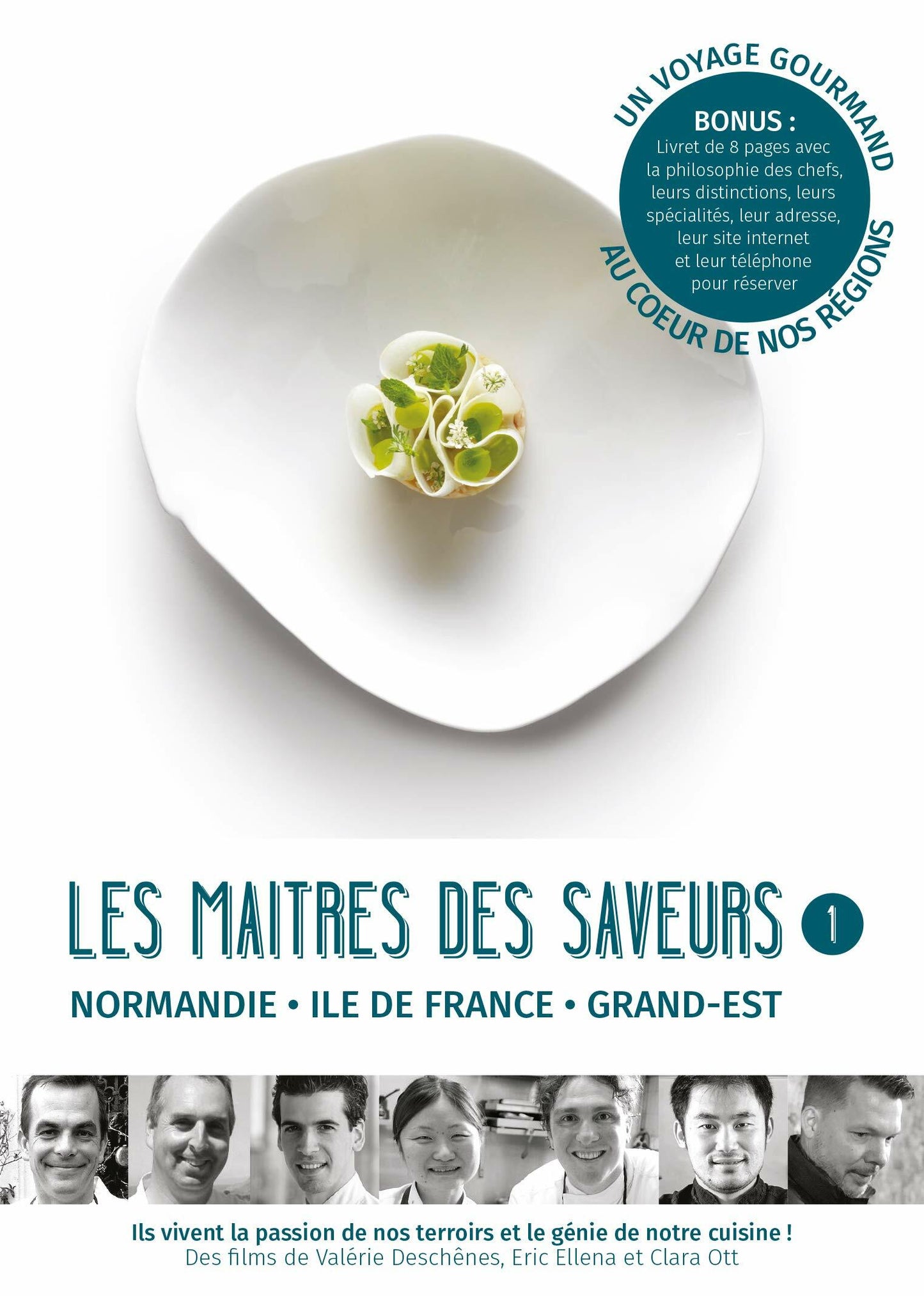 Livrenpoche : Les Maîtres des Saveurs-Vol. 1 : Normandie, Ile de France, Grand Est - Eric Ellena, Valérie Deschênes, Clara Ott - DVD