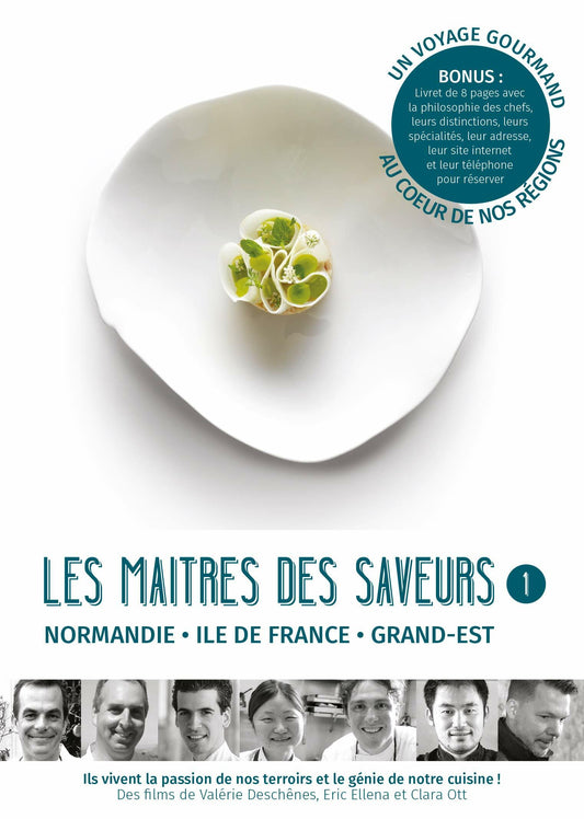 Livrenpoche : Les Maîtres des Saveurs-Vol. 1 : Normandie, Ile de France, Grand Est - Eric Ellena, Valérie Deschênes, Clara Ott - DVD