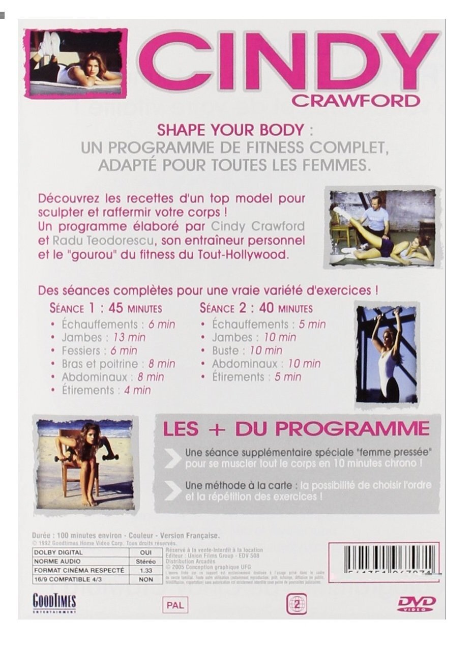 Livrenpoche : Cindy Crawford : Shape Your Body - Un programme de fitness complet adapté à toutes les femmes - XXX - DVD