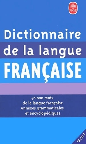 Livrenpoche : Dictionnaire de la langue française - Collectif - Livre