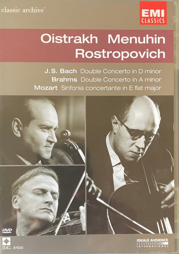 Livrenpoche : Oistrakh*, Menuhin*, Rostropovich*, J.S. Bach*, Brahms*, Mozart* - Double Concerto / Double Concerto / Sinfonia Concertante - Mozart, Rostropovich, Oistrakh, Menuhin, J.S. Bach, Brahms - DVD