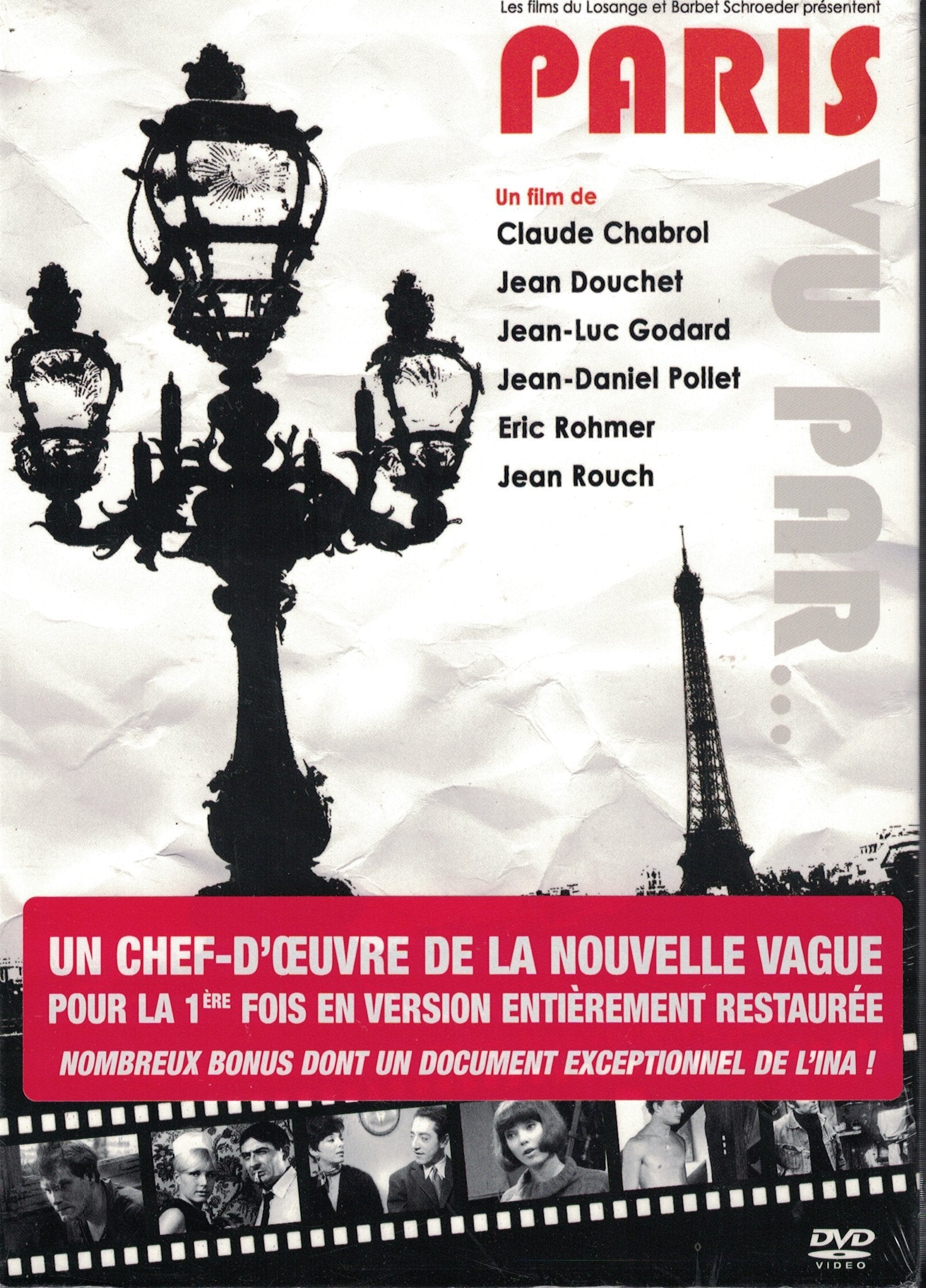 Livrenpoche : Paris vu par ... - Jean-Luc Godard, Claude Chabrol, Eric Rohmer, Jean Douchet, Jean-Daniel Pollet, Jean Rouch - DVD