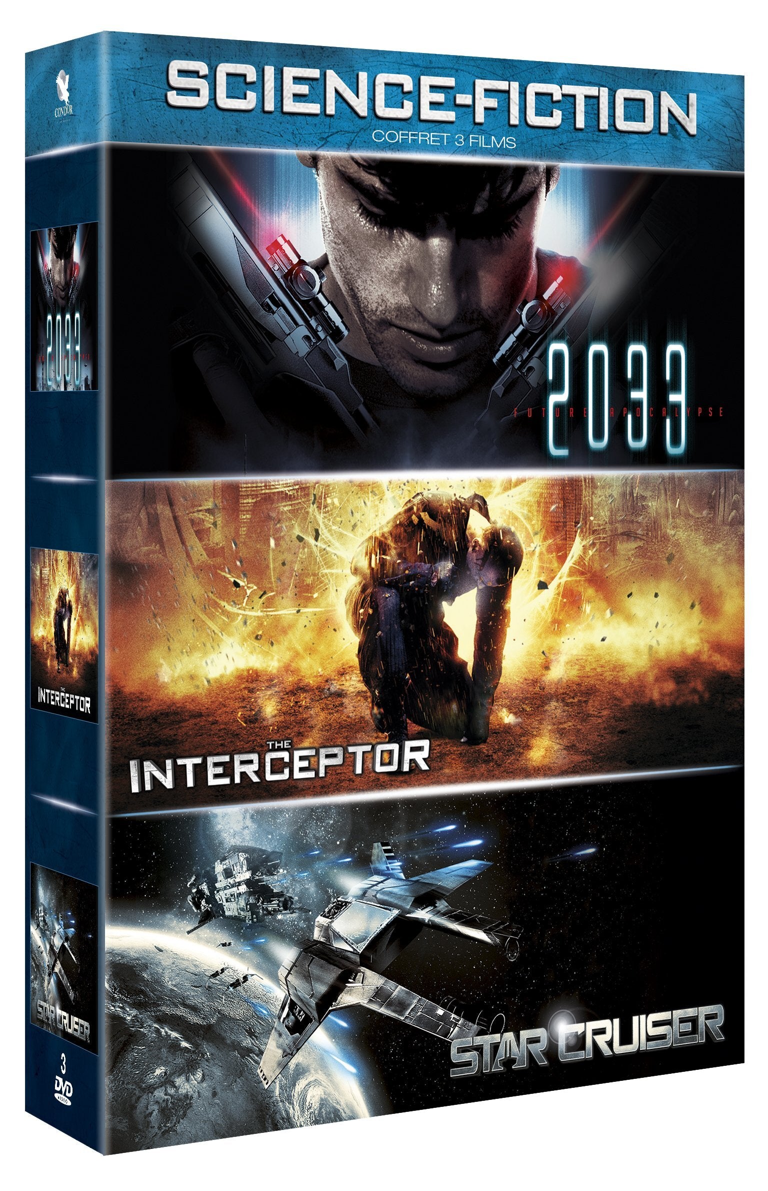 Livrenpoche : Science Fiction n° 2 : Star Cruiser + The Interceptor + 2033-Future Apocalypse - Konstantin Maximov, Jack Moik, Francisco Laresgoiti - DVD